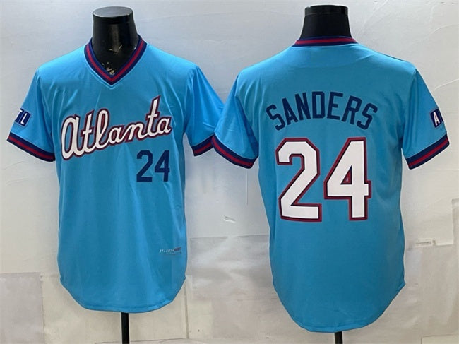 Atlanta Braves #24 Deion Sanders Powder Blue MIKSHPS 2026 City Connect Stadium Stitched Jersey