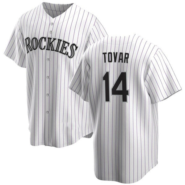 Colorado Rockies #14 Ezequiel Tovar White MIKSHPS Cool Base Stitched Jersey