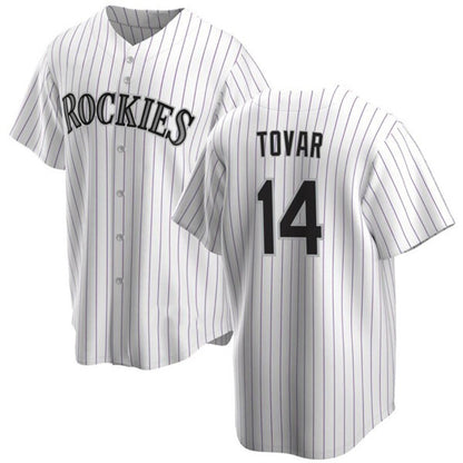 Colorado Rockies #14 Ezequiel Tovar White MIKSHPS Cool Base Stitched Jersey