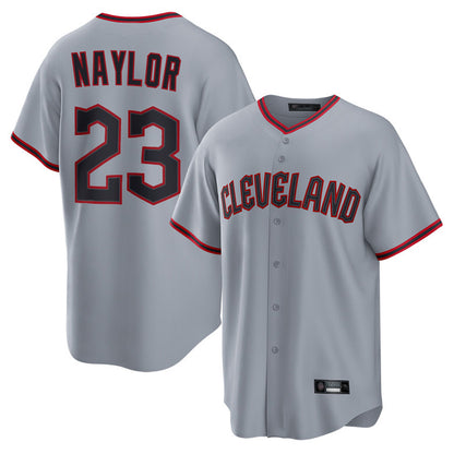 Cleveland Guardians #23 Bo Naylor Player Gray MIKSHPS Home Game Stitched Jerseys