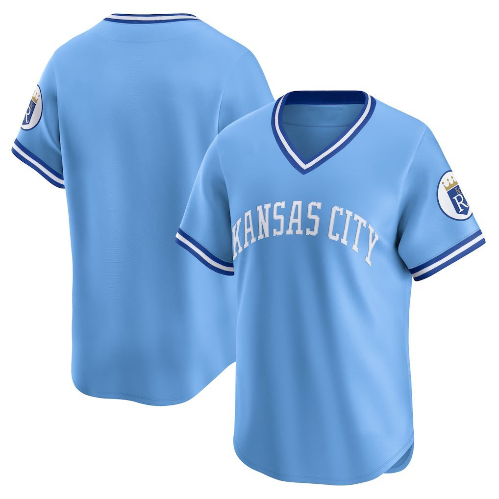 Kansas City Royals Light Blue MIKSHPS Cooperstown Collection Limited Jersey