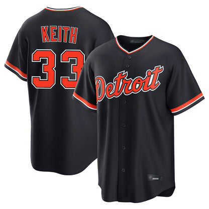 Detroit Tigers #33 Colt Keith Player Navy MIKSHPS Home Game Stitched Jerseys