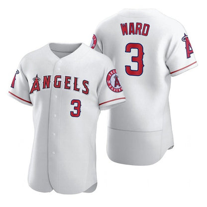 Los Angeles Angels #3 Waylor Ward White MIKSHPS Flex Base Stitched Jersey
