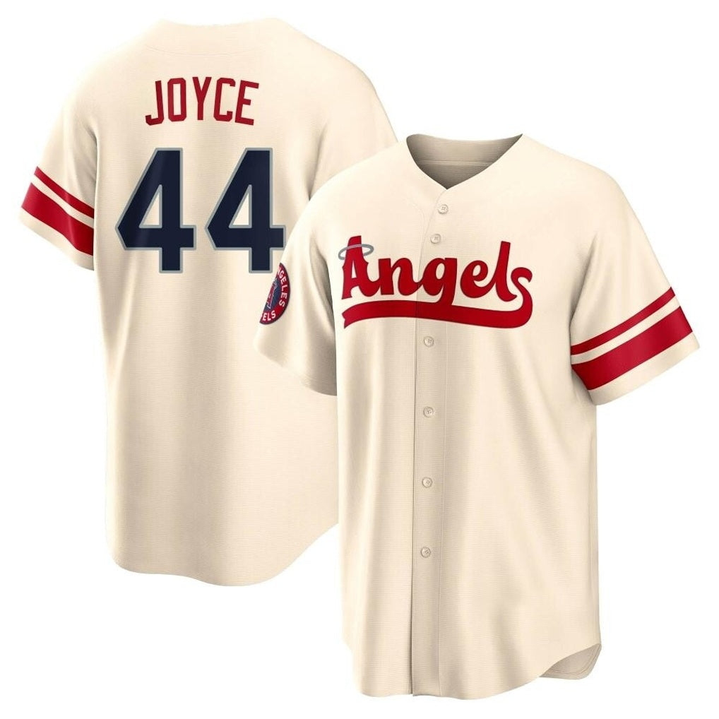 Los Angeles Angels #44 Ben Joyce Player Cream MIKSHPS City Connect Home Stitched Jerseys