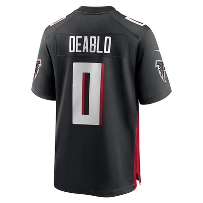 A.Falcons #0 Divine Deablo Black MIKSHPS Team Game Jersey