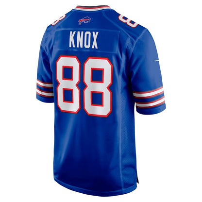 B.Bills #88 Dawson Knox Royal MIKSHPS Game Jersey