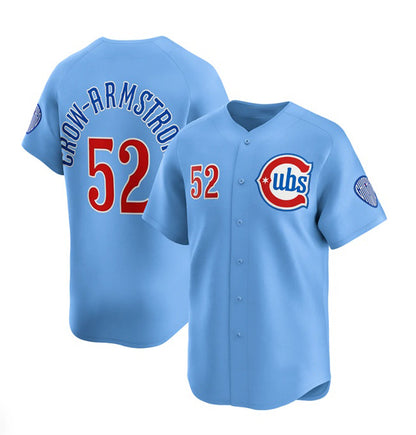 Chicago Cubs #52 Pete Crow-Armstrong 2024-25 Blue MIKSHPS 2nd Alternate Limited Stitched Jersey
