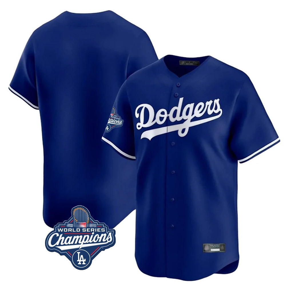 Los Angeles Dodgers Blank Player Royal MIKSHPS Limited Home World Series Meet Stitched Jerseys