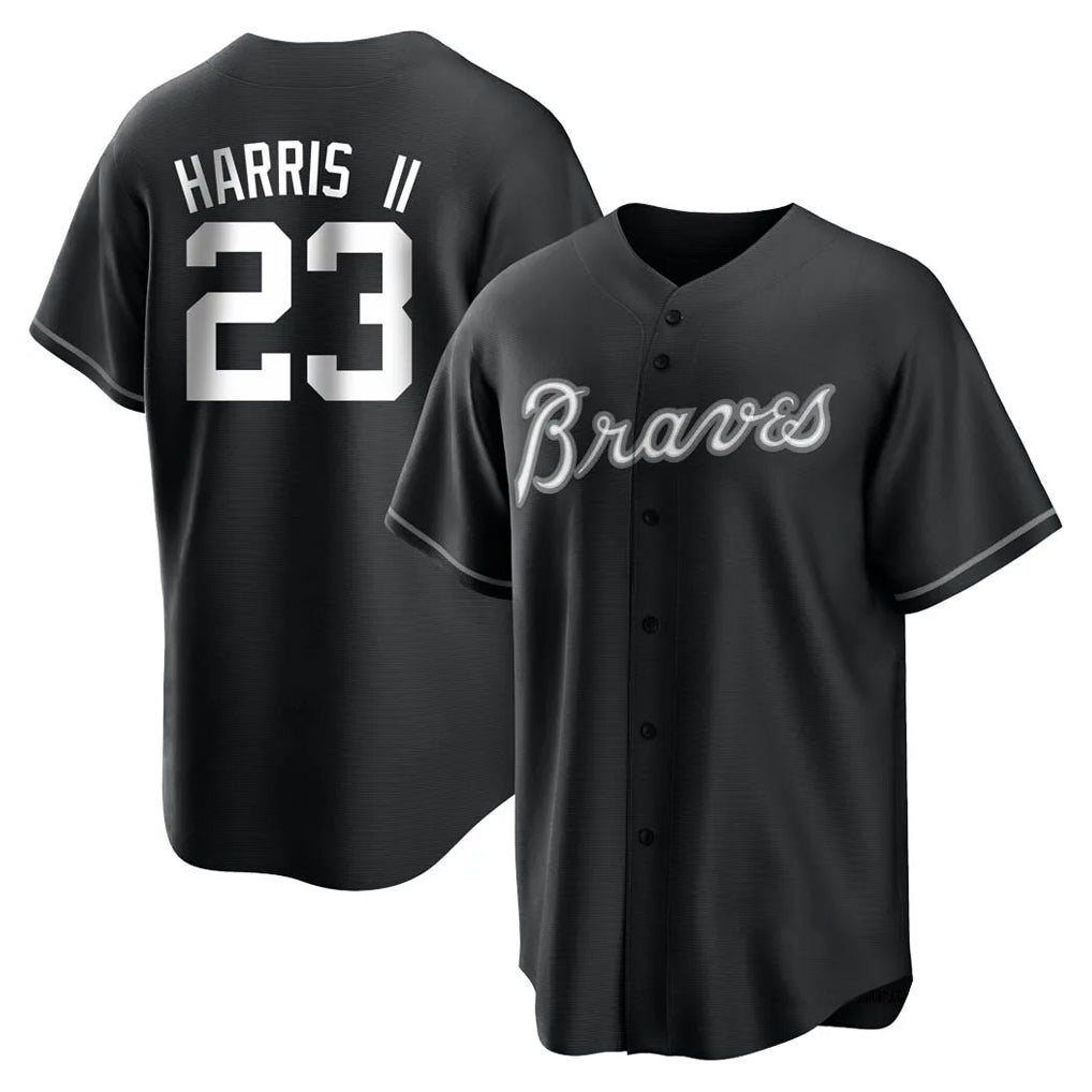 Atlanta Braves #23 Michael Harris II Player Black MIKSHPS Home Game Stitched Jerseys