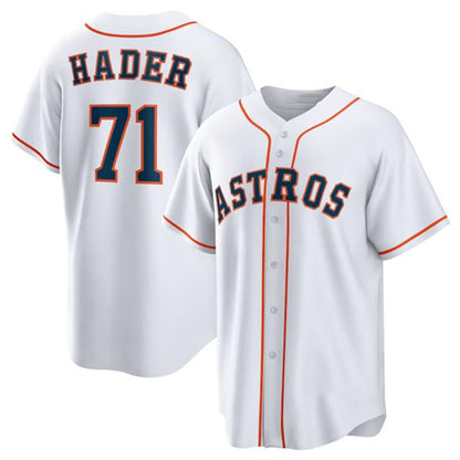 Houston Astros #71 Josh Hader White MIKSHPS Cool Base Stitched Jersey