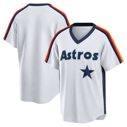 Houston Astros White MIKSHPS Home Cooperstown Collection Player Jersey