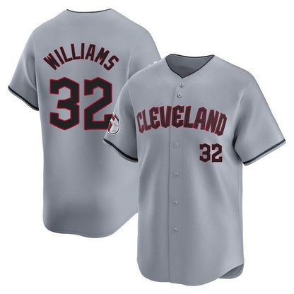 Cleveland Guardians #32 Gavin Williams Player Gray MIKSHPS Road Limited Home Game Stitched Jerseys