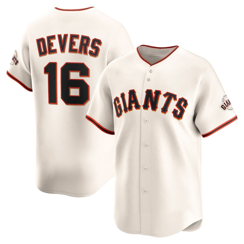 San Francisco Giants #16 Rafael Devers Cream MIKSHPS Home Limited Player Jersey