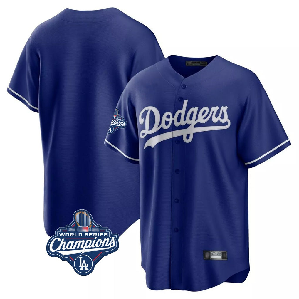 Los Angeles Dodgers Blank Player Royal MIKSHPS Game Home World Series Meet Stitched Jerseys