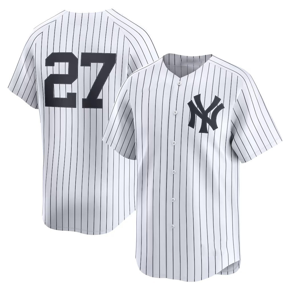 New York Yankees #27 Giancarlo Stanton White MIKSHPS Home Limited Player Jersey 2