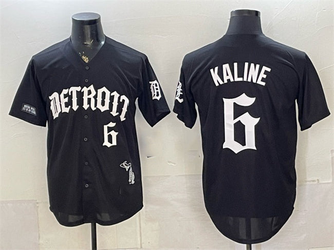 Detroit Tigers #6 Al Kaline 2026 Black MIKSHPS 'Motor Gothic Edition' Vapor Premier Limited Stitched Jersey