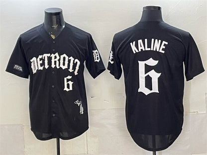 Detroit Tigers #6 Al Kaline 2026 Black MIKSHPS 'Motor Gothic Edition' Vapor Premier Limited Stitched Jersey