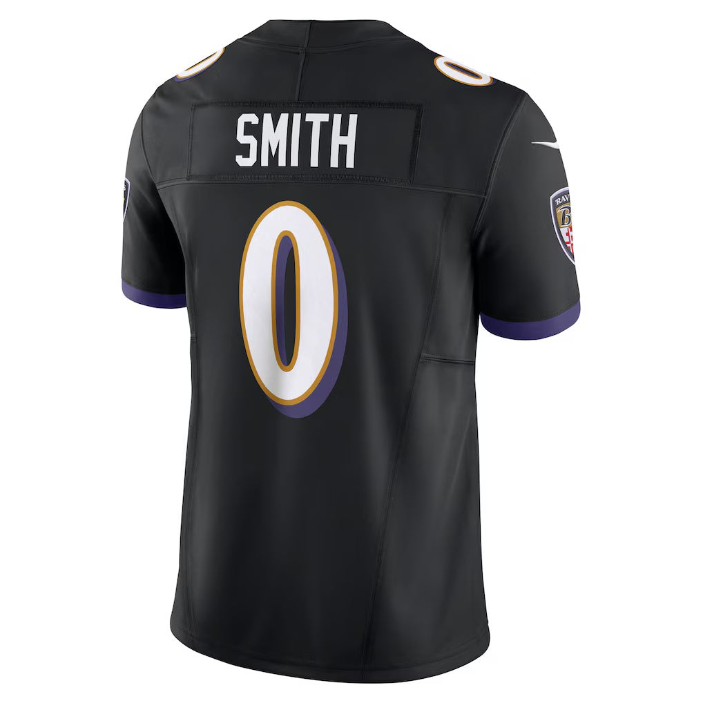 B.Ravens #0 Roquan Smith Black MIKSHPS Alternate Vapor F.U.S.E. Limited Jersey