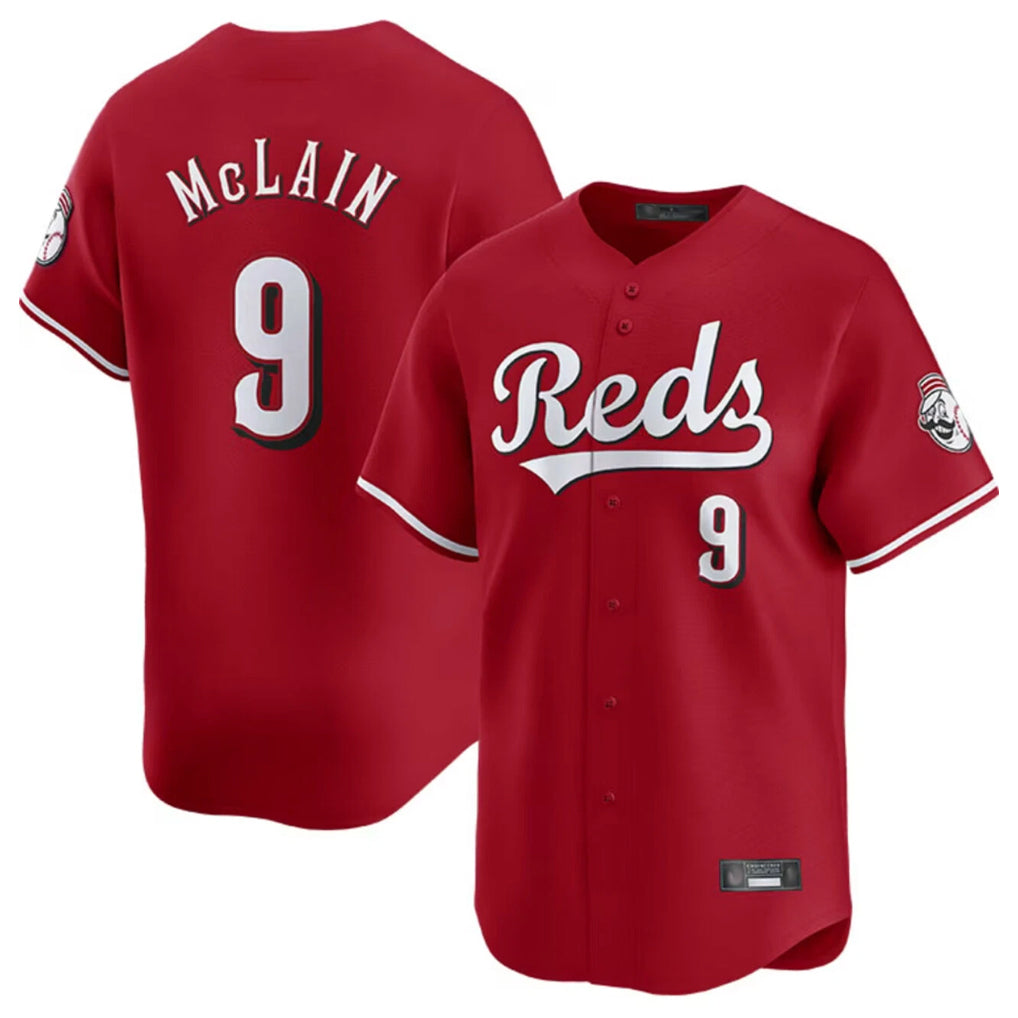 Cincinnati Reds #9 Matt McLain Player Red MIKSHPS Home Limited Stitched Jerseys