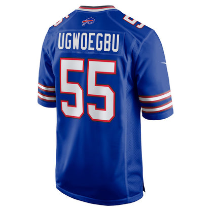 B.Bills #55 David Ugwoegbu Royal MIKSHPS Game Jersey