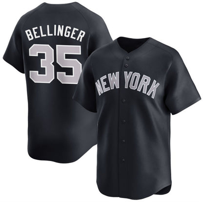 New York Yankees #35 Cody Bellinger Navy MIKSHPS 2024 Alternate Limited Stitched Jersey