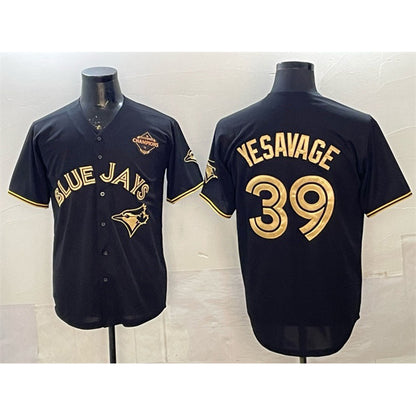 Toronto Blue Jays #39 Trey Yesavage Black Gold MIKSHPS 2025 American League Champions Limited Stitched Jersey