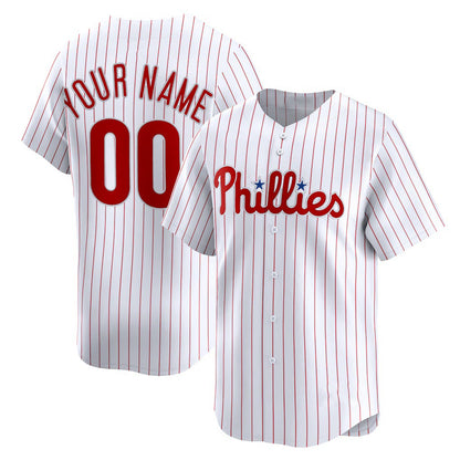 Custom Philadelphia Phillies White MIKSHPS HHome Limited Jersey