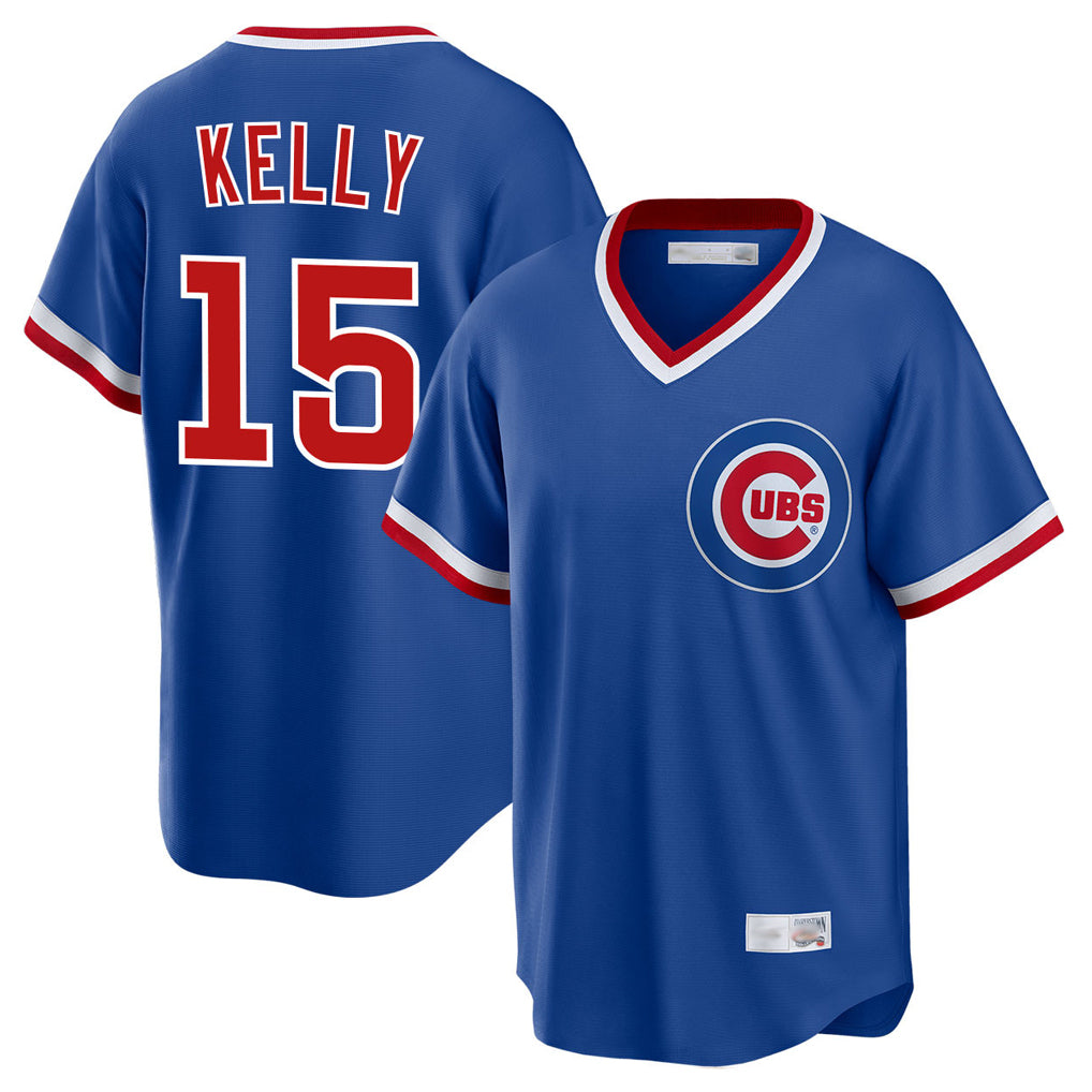 Chicago Cubs #15 Carson Kelly Player Royal MIKSHPS T-shirt Cooperstown Collection Limited Stitched Jerseys