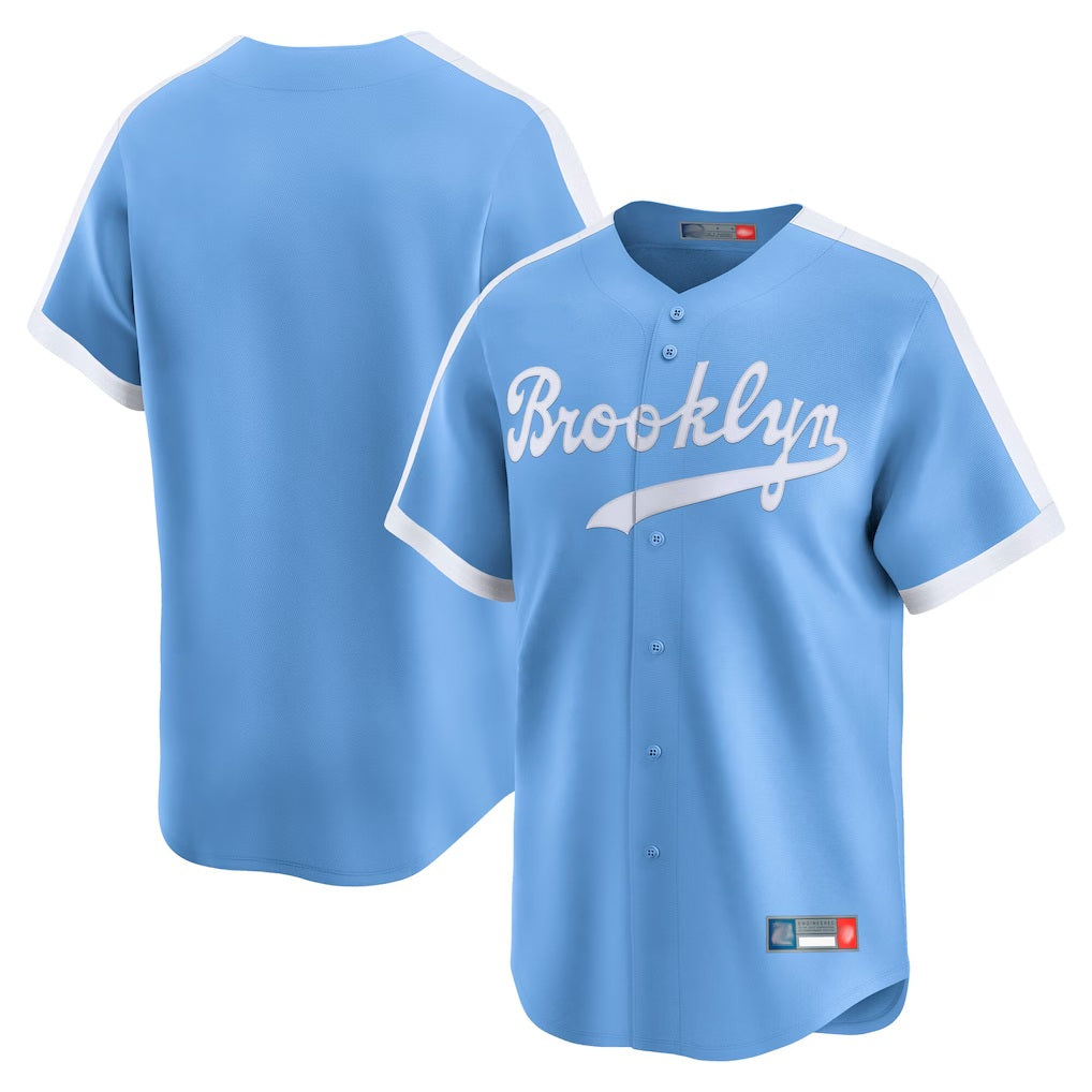 Los Angeles Dodgers Blank Player Light Blue MIKSHPS Cooperstown Collection Limited Stitched Jerseys