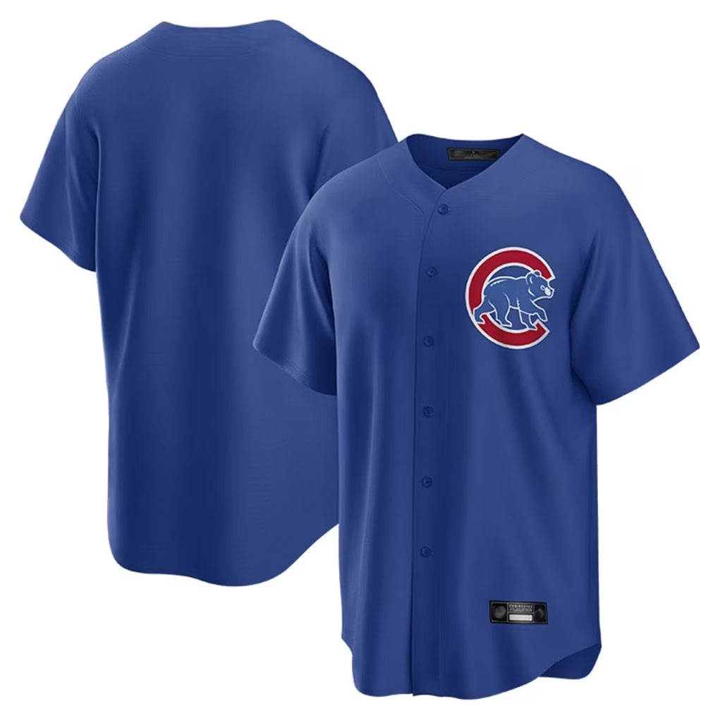Chicago Cubs Royal MIKSHPS Home Game Blank Player Stitched Jerseys