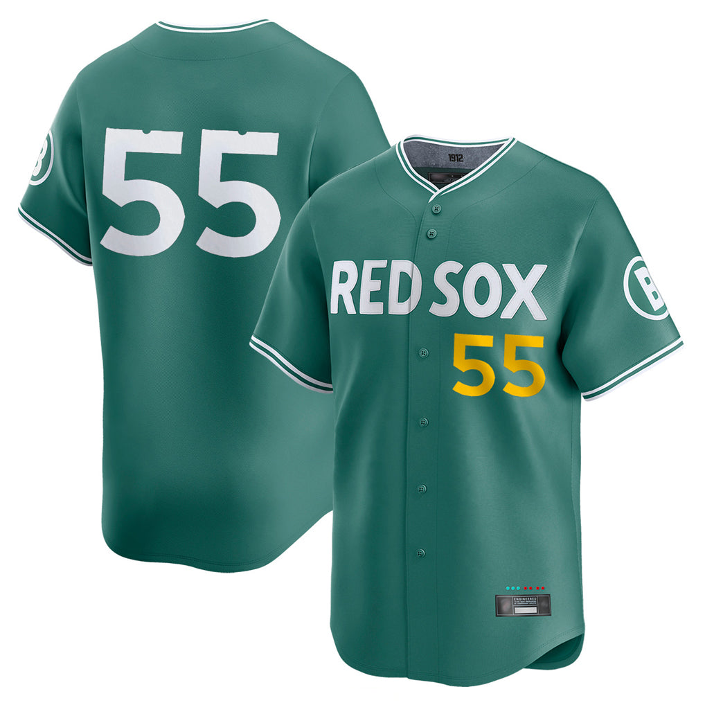 Boston Red Sox #55 Ranger Suarez Player Green MIKSHPS City Connect Limited Home Game Stitched Jerseys1