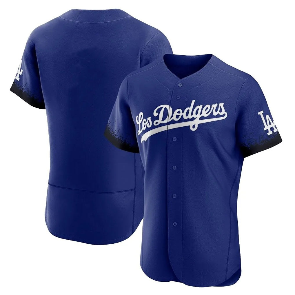 Los Angeles Dodgers Blank Player Royal MIKSHPS City Connect Elite Home Stitched Jerseys