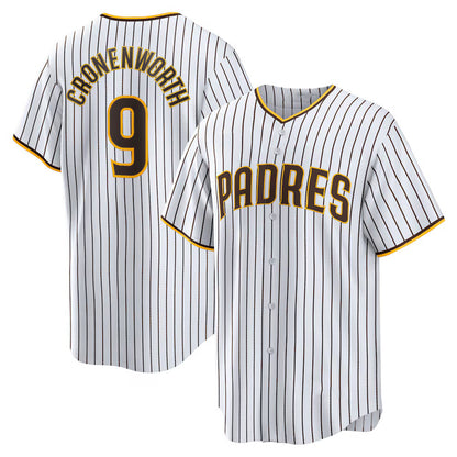 San Diego Padres #9 Jake Cronenworth White MIKSHPS Home Replica Jersey