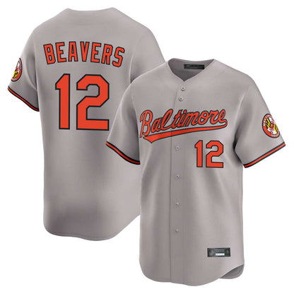 Baltimore Orioles #12 Dylan Beavers Player Gray MIKSHPS Limited Home Game Stitched Jerseys