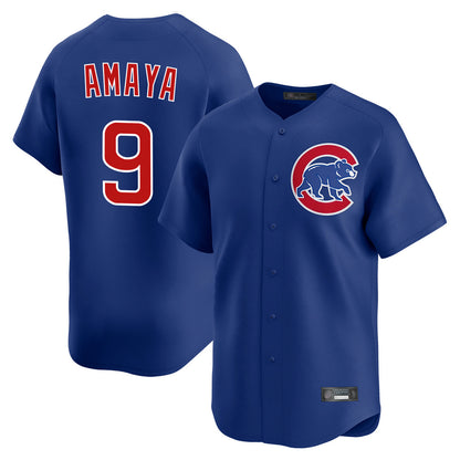 Chicago Cubs #9 Miguel Amaya Player Royal MIKSHPS Limited Home Stitched Jerseys