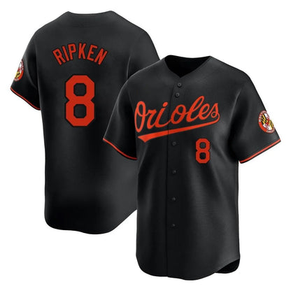 Baltimore Orioles #8 Cal Ripken Player Black MIKSHPS Limited Home Game Stitched Jerseys