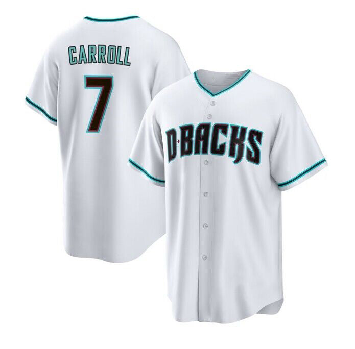 Arizona Diamondbacks #7 Corbin Carroll White MIKSHPS Cool Base Stitched Jerseys