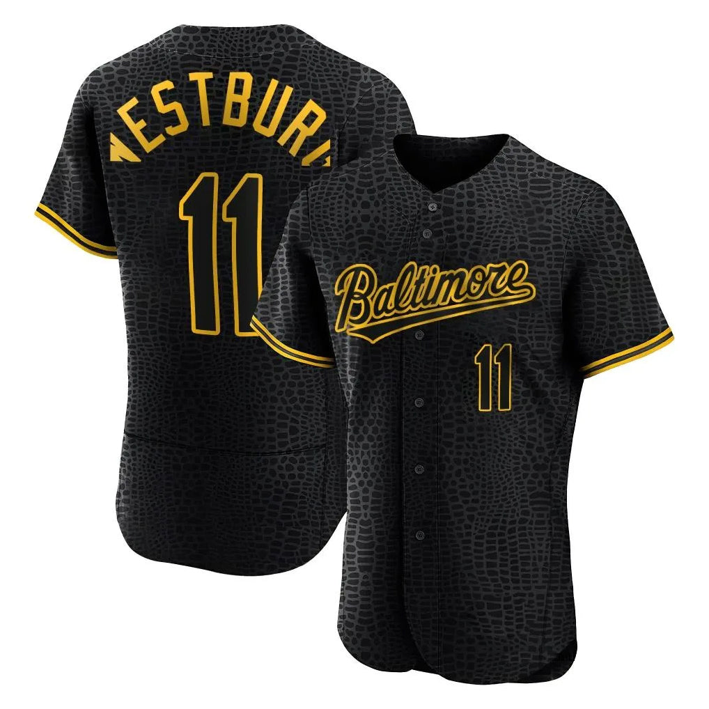 Baltimore Orioles #11 Jordan Westburg Player Black MIKSHPS Snake Skin City Limited Elite Home Stitched Jerseys