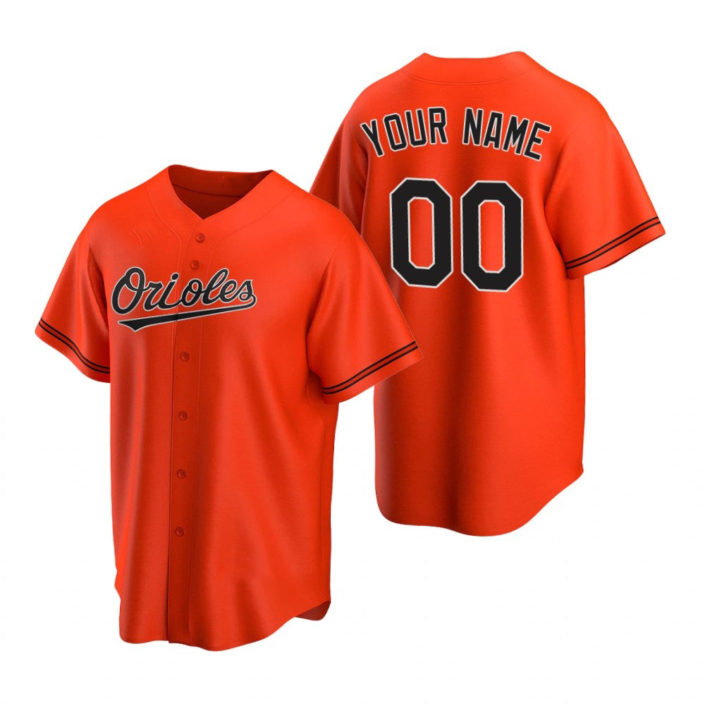 Custom Baltimore Orioles Orange MIKSHPS 2020 Stitched Cool Base Jersey