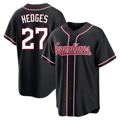 Cleveland Guardians #27 Austin Hedges Player Black MIKSHPS Fashion Out Home Game Stitched Jerseys
