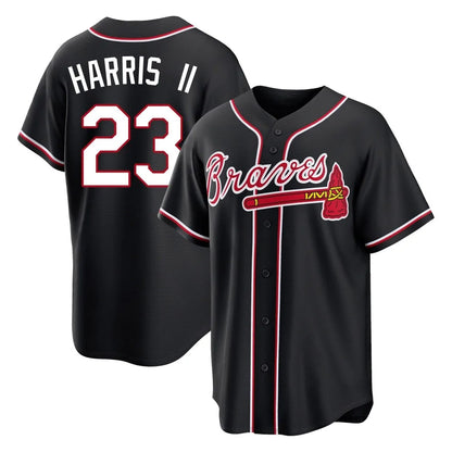 Atlanta Braves #23 Michael Harris II Player Black MIKSHPS Fashion Out Game Stitched Jerseys