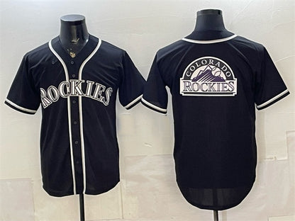 Colorado Rockies Team Big Logo 2026 Fashion Replica Black MIKSHPS Out Stitched Jersey