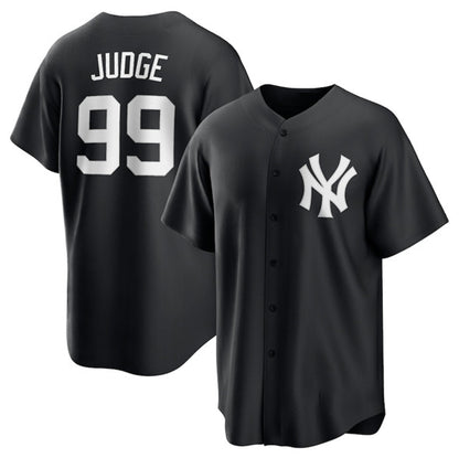 New York Yankees #99 Aaron Judge Black MIKSHPS Lights Out Limited Stitched Jersey
