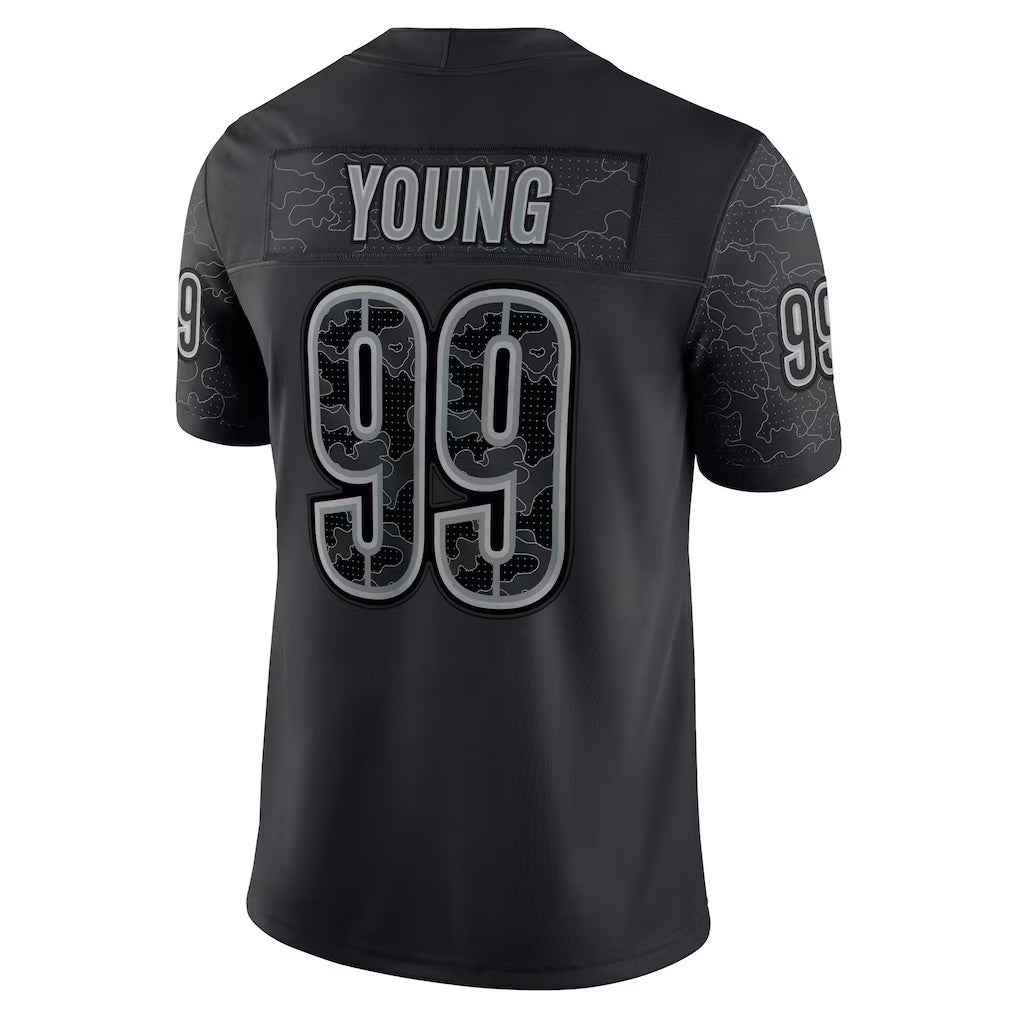 W.Commanders #99 Chase Young Black MIKSHPS RFLCTV Limited Jersey