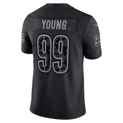 W.Commanders #99 Chase Young Black MIKSHPS RFLCTV Limited Jersey