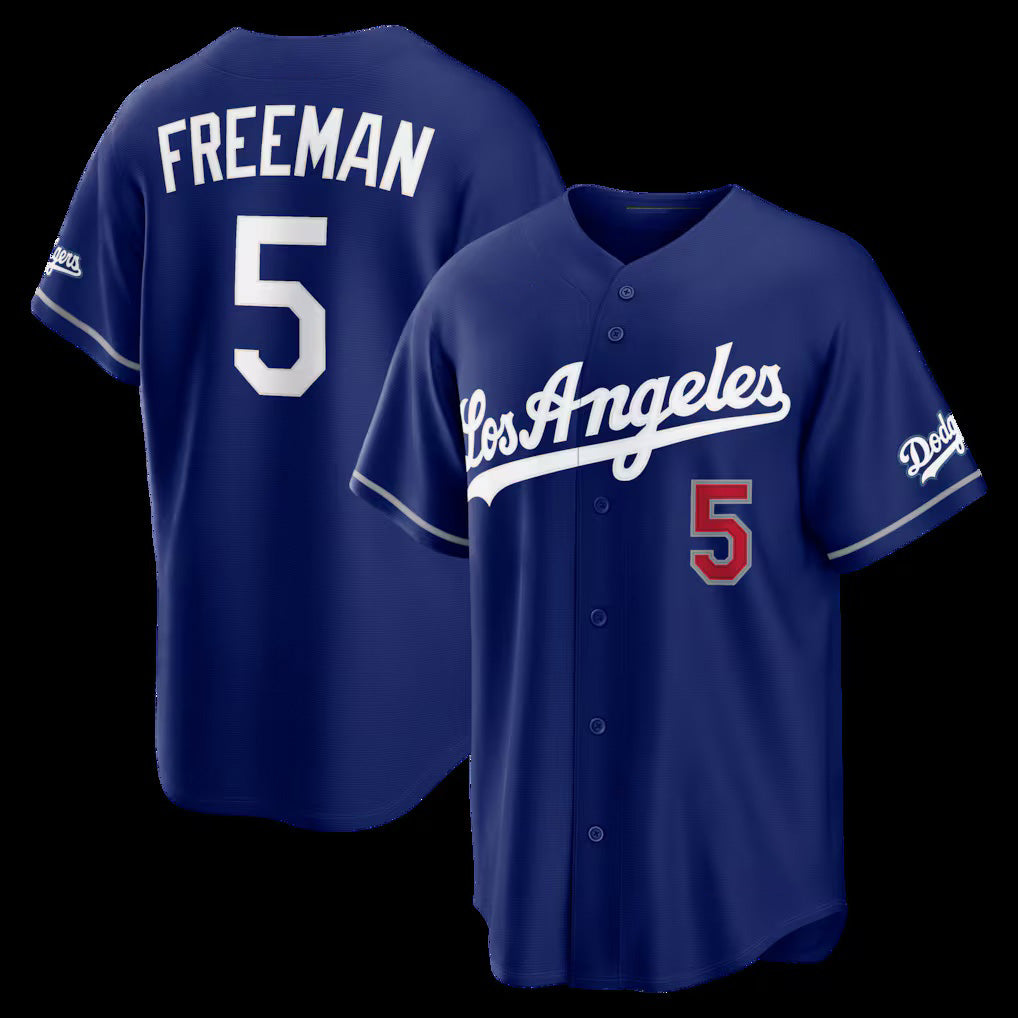 Los Angeles Dodgers #5 Freddie Freeman Royal MIKSHPS Alternate Stadium Jersey