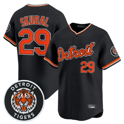 Detroit Tigers #29 Tarik Skubal Player Black MIKSHPS Limited Home Stitched Jerseys
