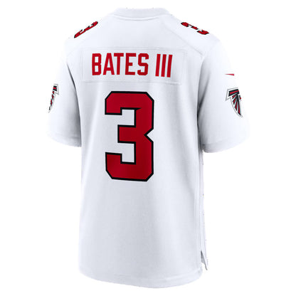 A.Falcons #3 Jessie Bates III White MIKSHPS Game Jersey