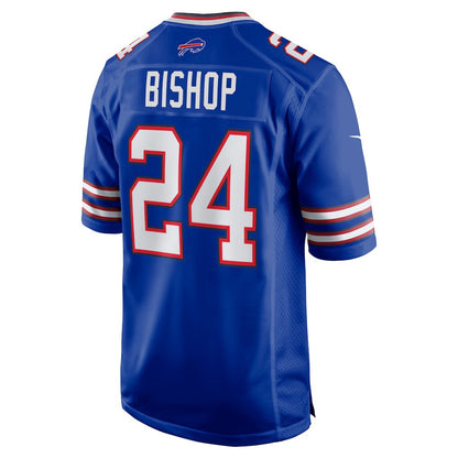 B.Bills #24 Cole Bishop Royal MIKSHPS Game Jersey