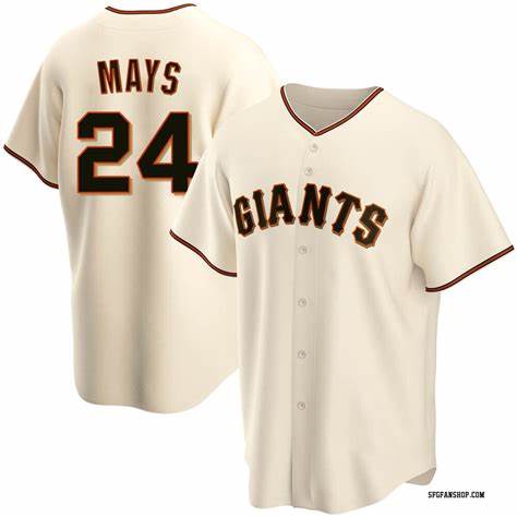 San Francisco Giants #24 Willie Mays Cream MIKSHPS Cool Base Stitched Jersey